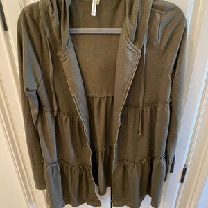 Mittoshop Olive Hooded Cardigan